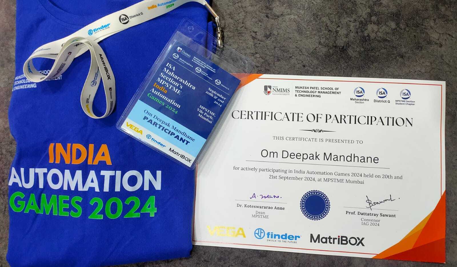 IndiaAutomationGamesCertificateAndGoodies