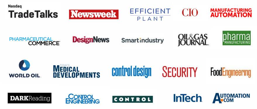ISA Media Mentions publication and outlet logos